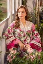 Maria B Unstitched M. Prints Lawn 3-Piece Suit MPT-2102-A - Digital Printed Embroidered Women’s Outfit - Image 2