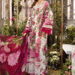 Maria B Unstitched M. Prints Lawn 3-Piece Suit MPT-2102-A - Digital Printed Embroidered Women’s Outfit