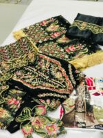 Afrozeh Shehnai Wedding Formals Chiffon Suit AS-22-08 MEHRZAD - Stitched - 3-Piece - Image 3
