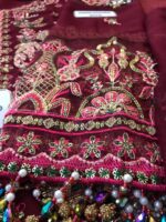 Afrozeh Maroon Exclusive Collection - Image 4
