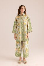 Luxury Party Wear Co-Ord Set Pakistan | Floral - Unstitched