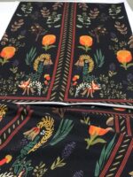 Silai Pret Digital Printed Silk Lawn Co-Ord Set Black Floral - Image 7