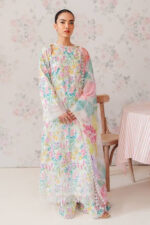 Afrozeh The Floral Charm Embroidered Lawn Unstitched 3-Piece Suit AL-24-V1-03
