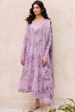 Iznik Dahalia Pure Lawn with Chiffon Dupatta Embroidered with Embellishments - Unstitched - 3-Piece